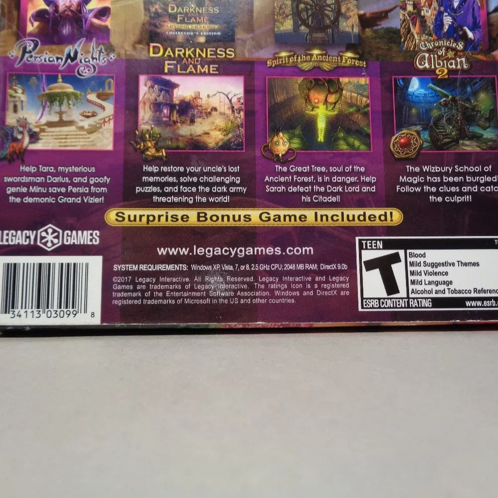 FANTASTIC FABLES 3 / Hidden Object Games / 5 Pack New PC DVD-ROM Video Game